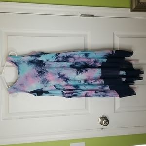 Placard Originals Ophelia Tie Dye Betty Bustle Dress, Girls Size 9/10